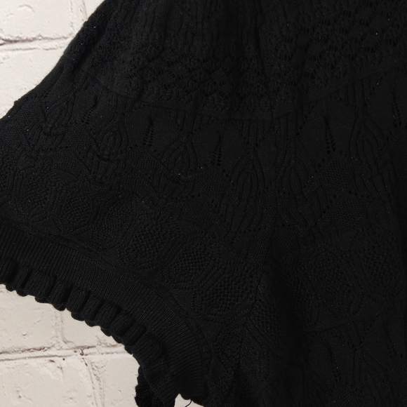 Who What Wear Pointelle Polo Black 2X NWT - Picture 4 of 8